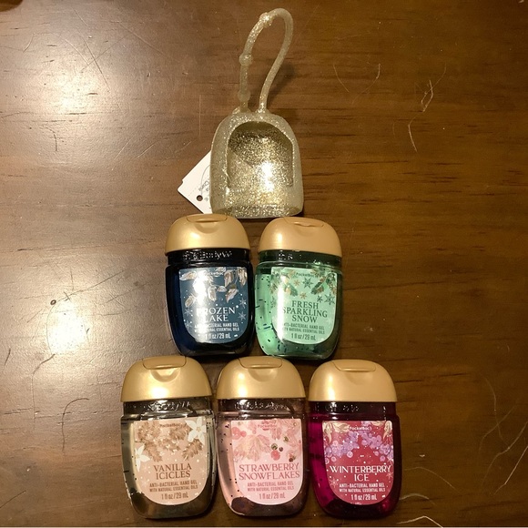 Bath & Body Works Other - Bath & Body Works Mini Holiday PocketBacs and Glitter Holder NWT